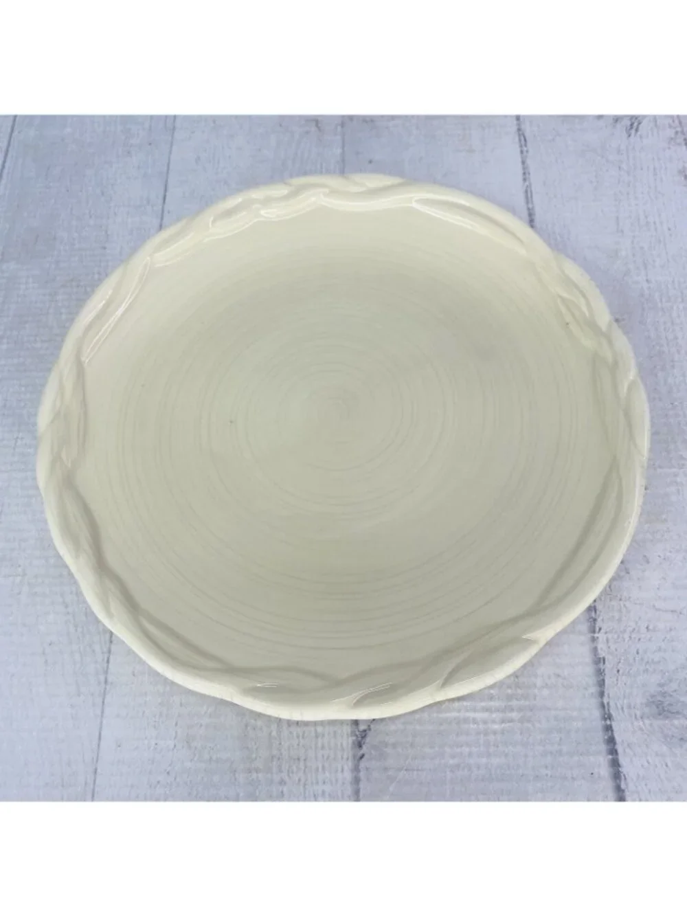 Tracy OCTAVIA HILL Solid Cream Twisted Rope Edge Ceramic 8